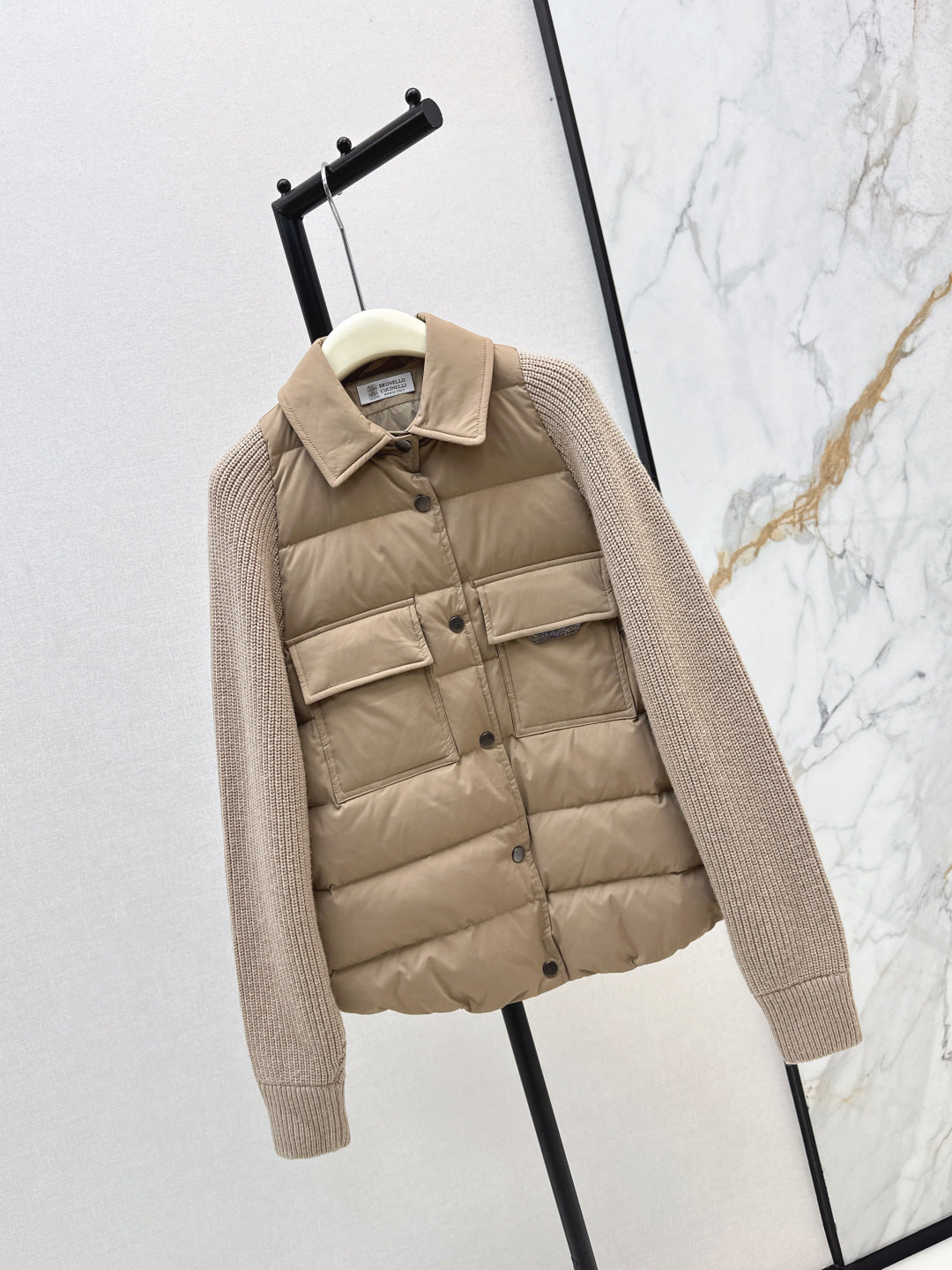 Brune 25fw knitted down jacket