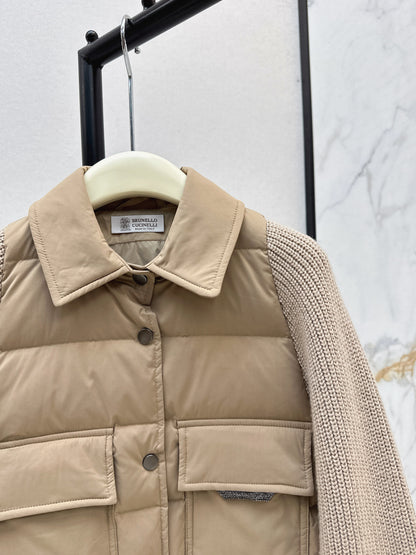 Brune 25fw knitted down jacket