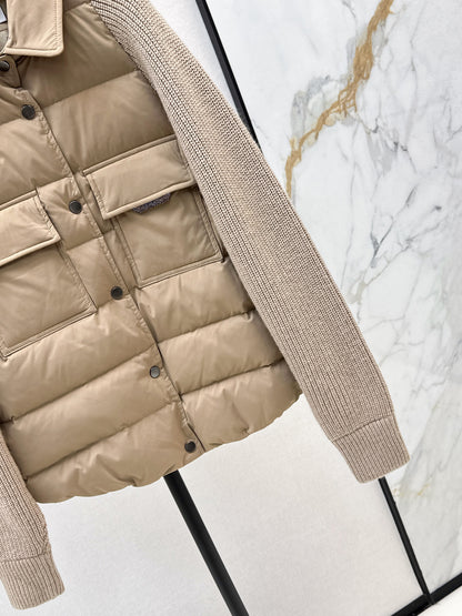 Brune 25fw knitted down jacket
