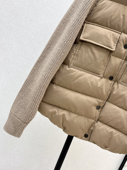 Brune 25fw knitted down jacket