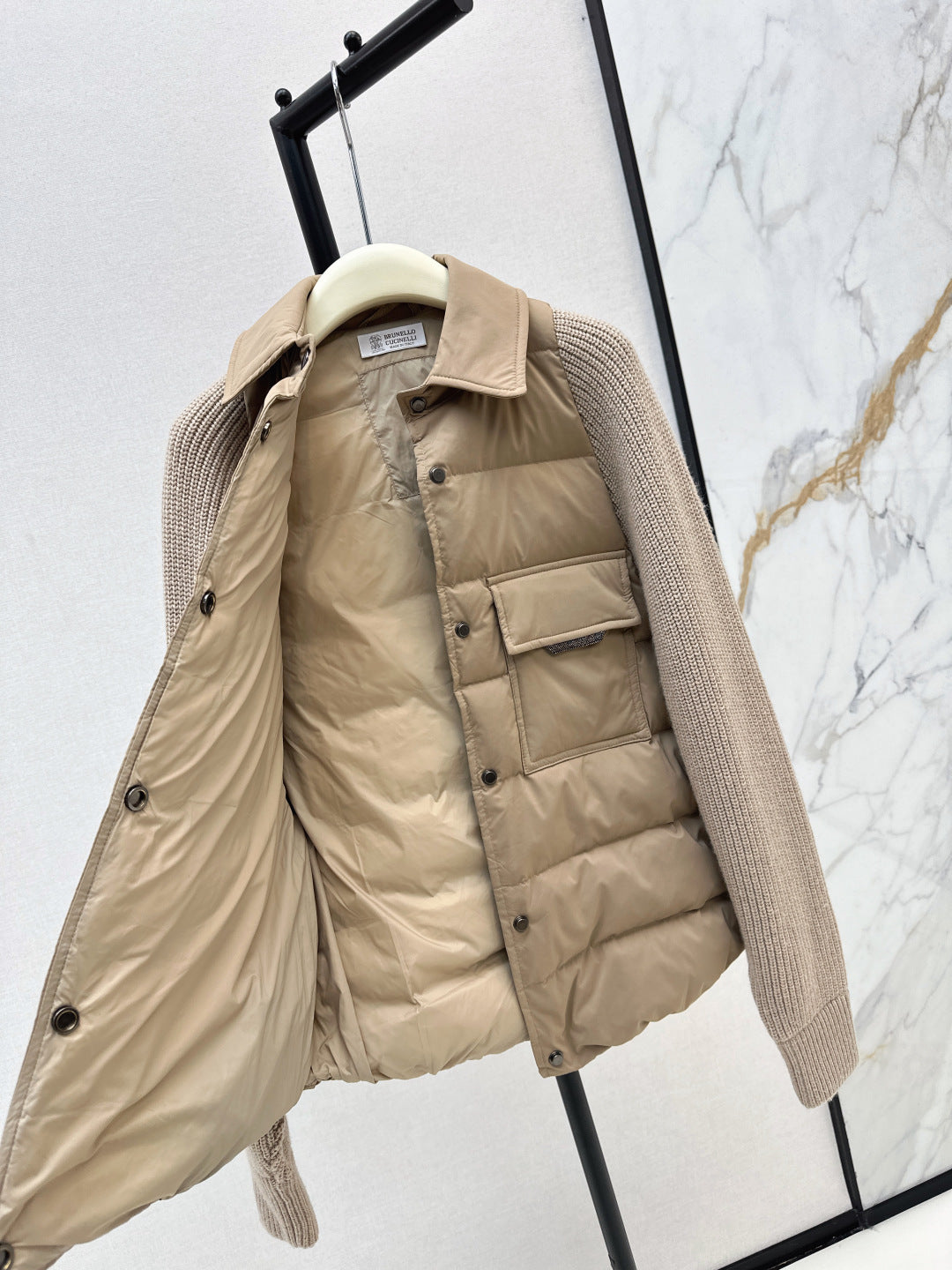 Brune 25fw knitted down jacket