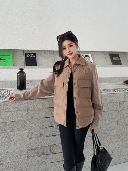 Brune 25fw knitted down jacket