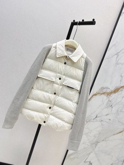 Brun 25fw knitted down jacket