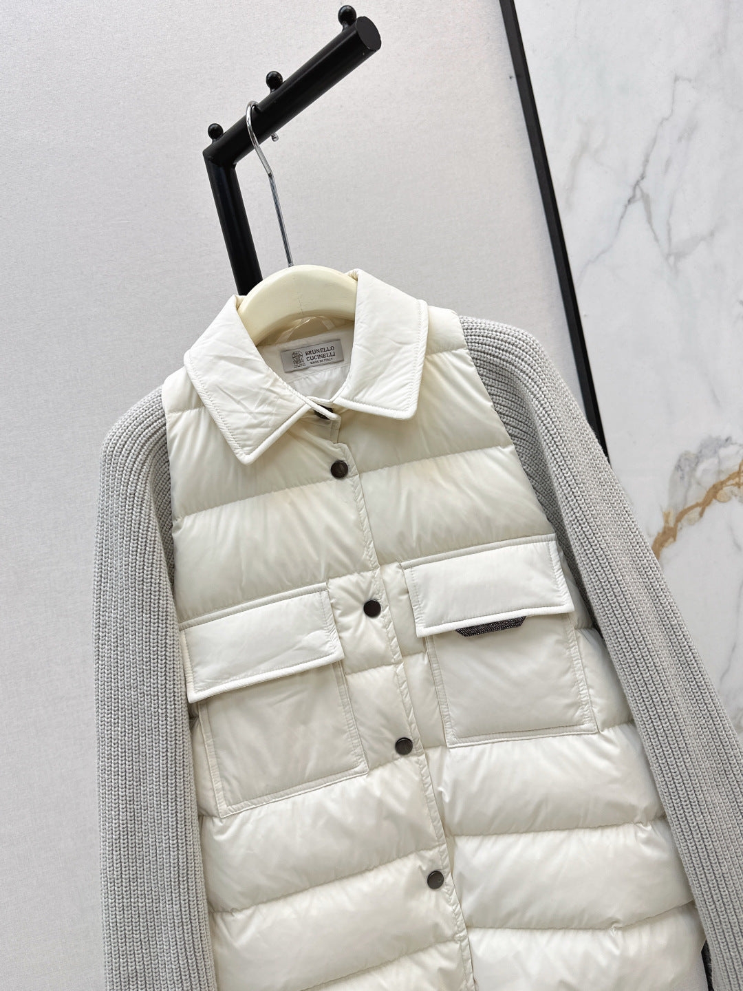 Brun 25fw knitted down jacket