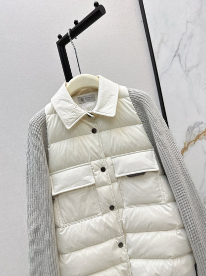 Brun 25fw knitted down jacket