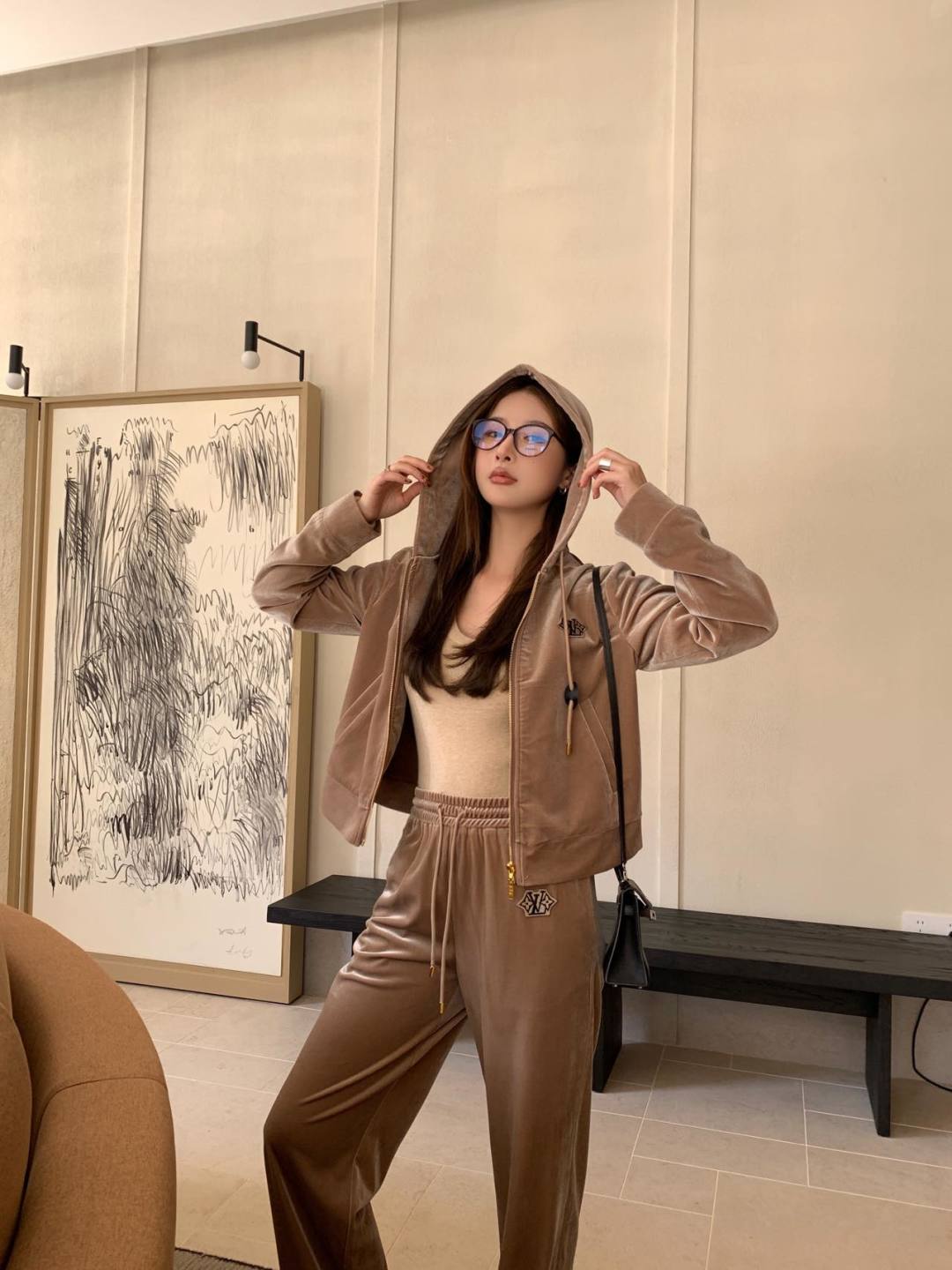 Louis 25fw velvet suit