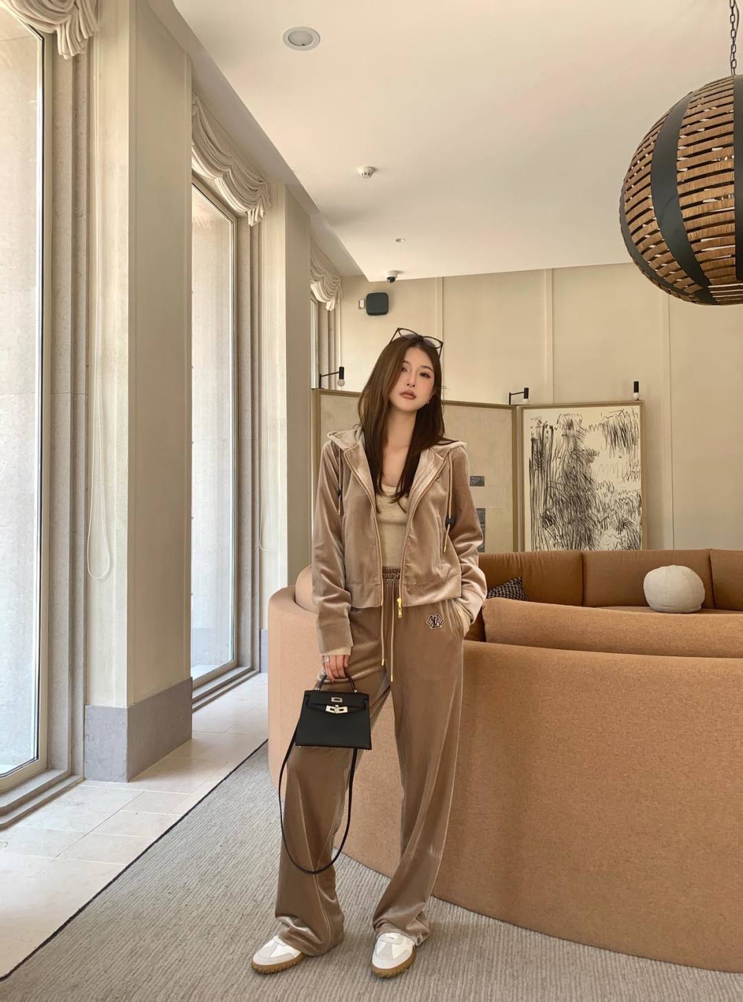 Louis 25fw velvet suit