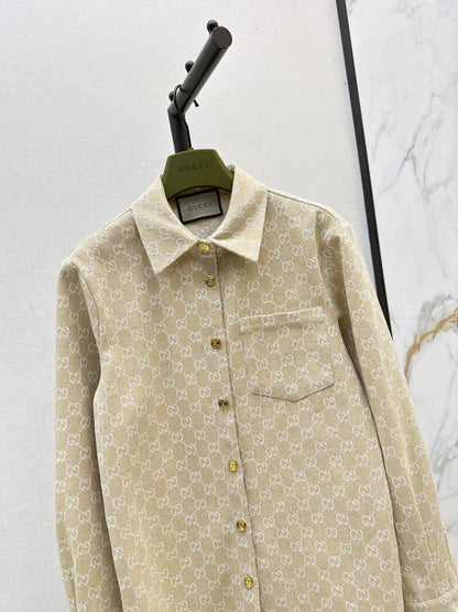 Guc 25fw jacquard shirt