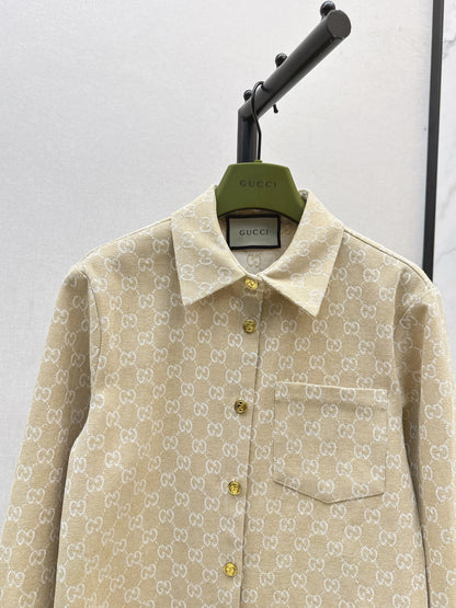 Guc 25fw jacquard shirt