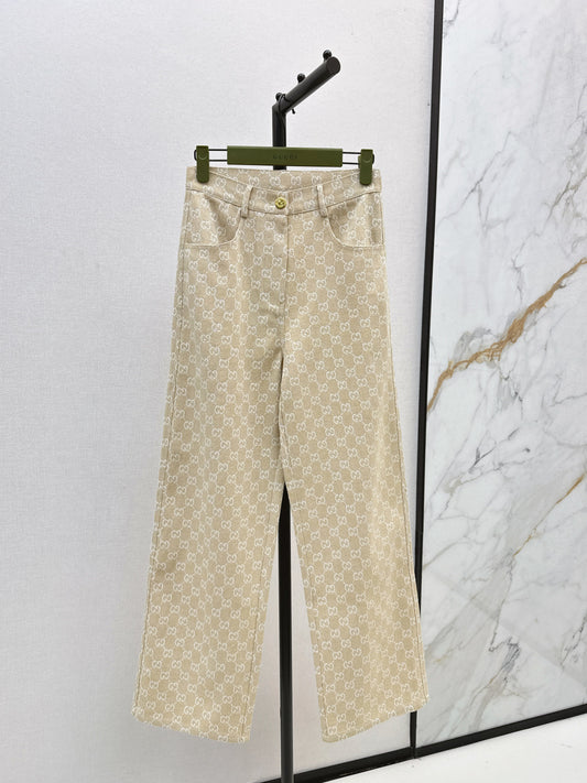 Guc 25fw jacquard jeans