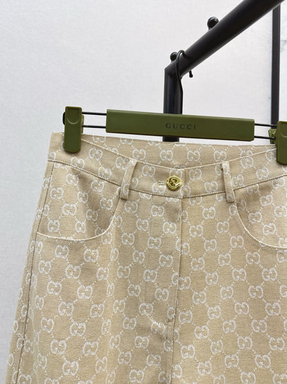 Guc 25fw jacquard jeans