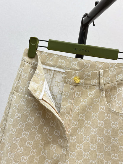 Guc 25fw jacquard jeans