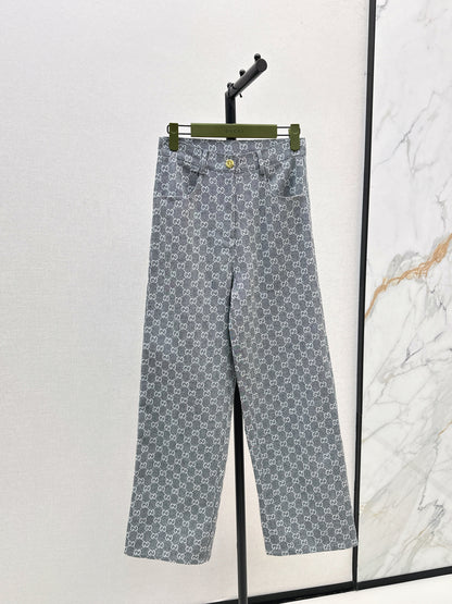 Guc 25fw jacquard jeans