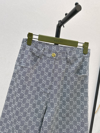 Guc 25fw jacquard jeans