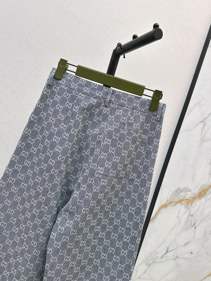 Guc 25fw jacquard jeans