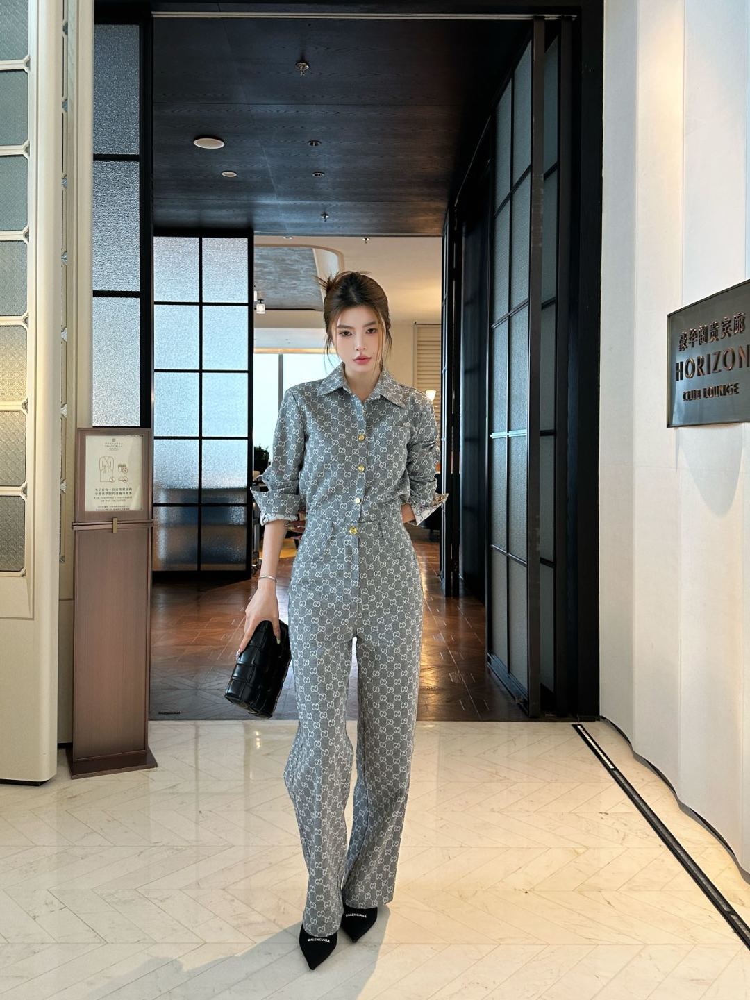 Guc 25fw jacquard shirt