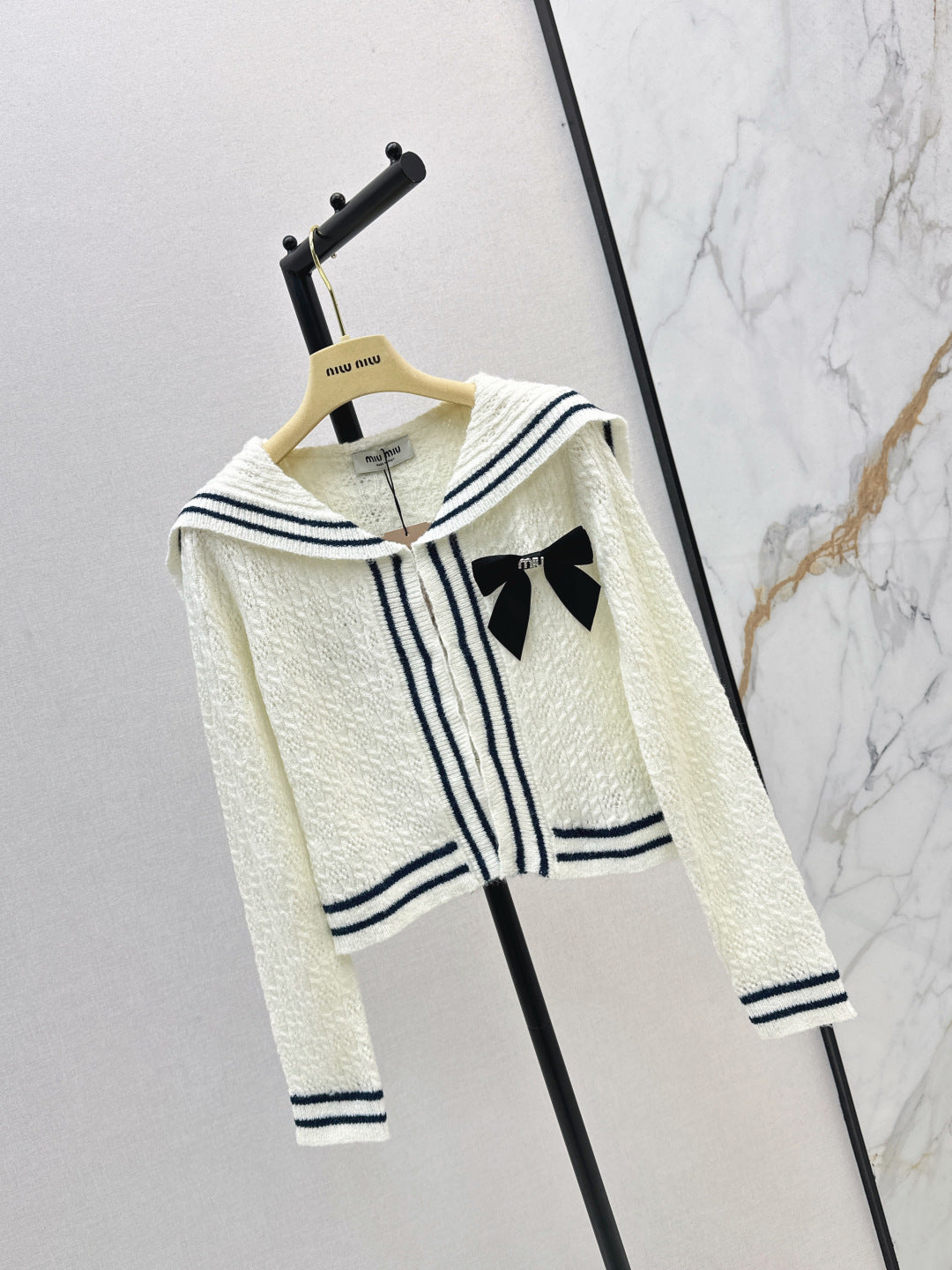 Miu 25fw knitted cardigan