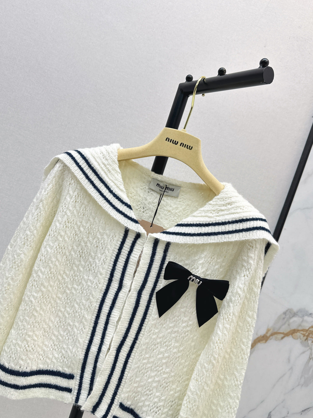 Miu 25fw knitted cardigan