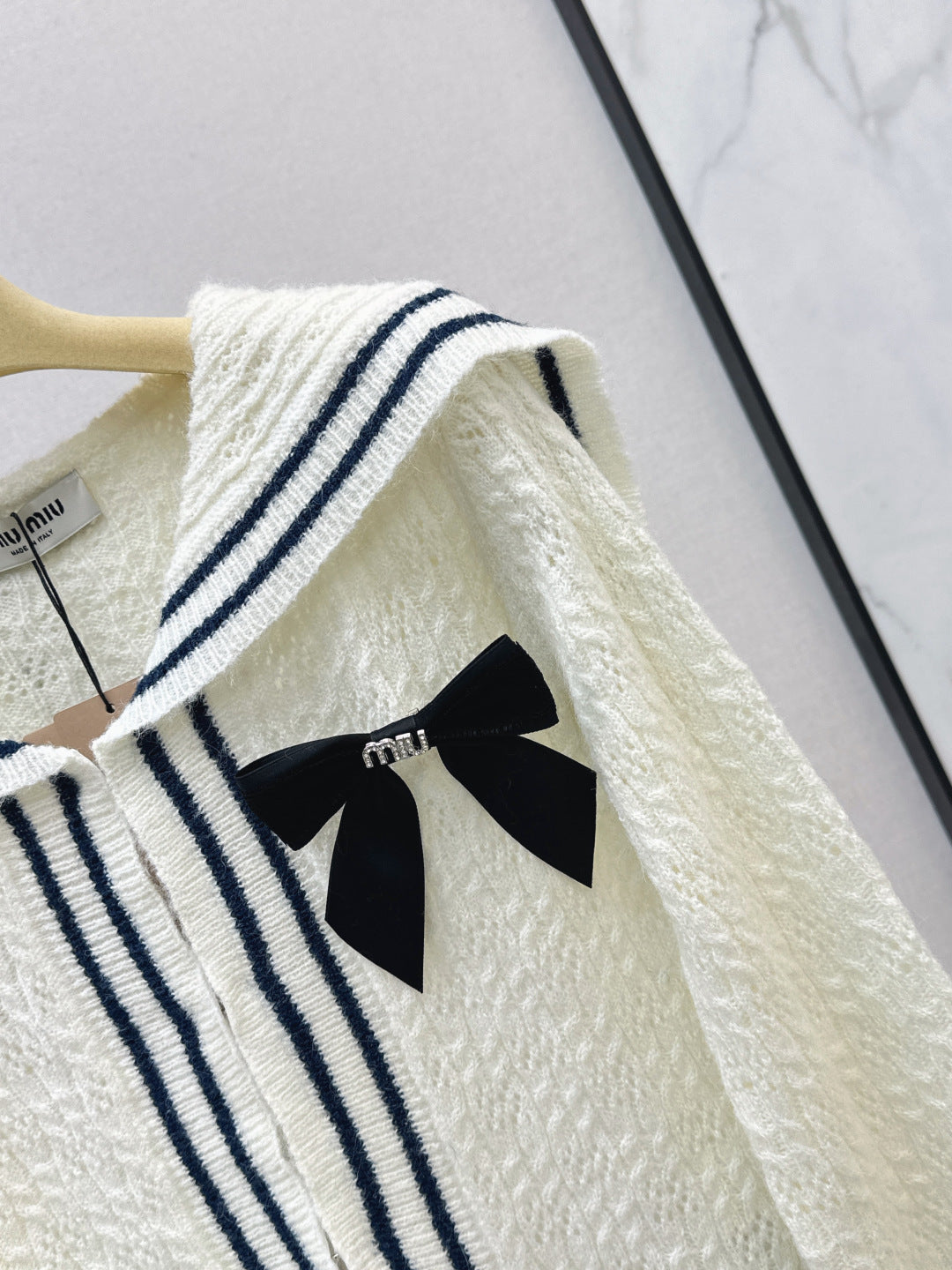 Miu 25fw knitted cardigan