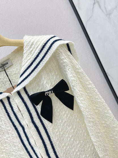 Miu 25fw knitted cardigan