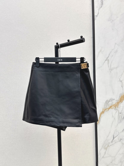 CD 25fw leather skirt