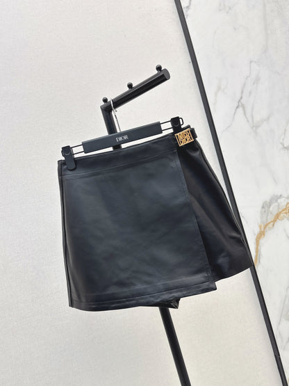CD 25fw leather skirt