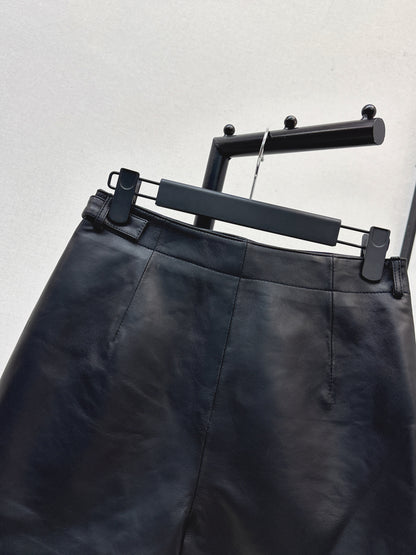 CD 25fw leather skirt