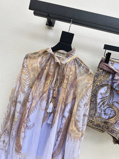 Zimm 25fw silk shirt