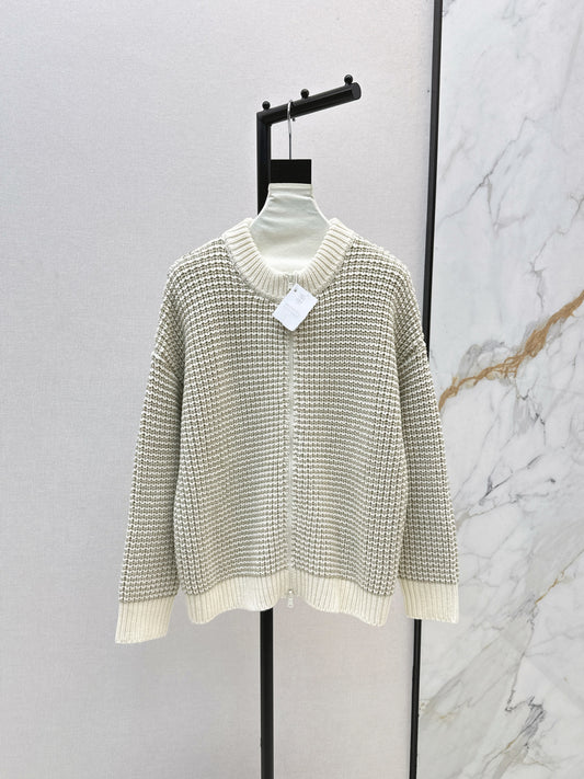 Brun 25fw embroidered sweater