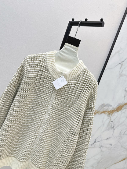 Brun 25fw embroidered sweater