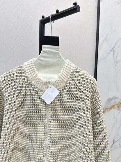Brun 25fw embroidered sweater