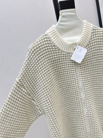 Brun 25fw embroidered sweater