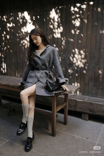 Pra 25fw jacquard coat