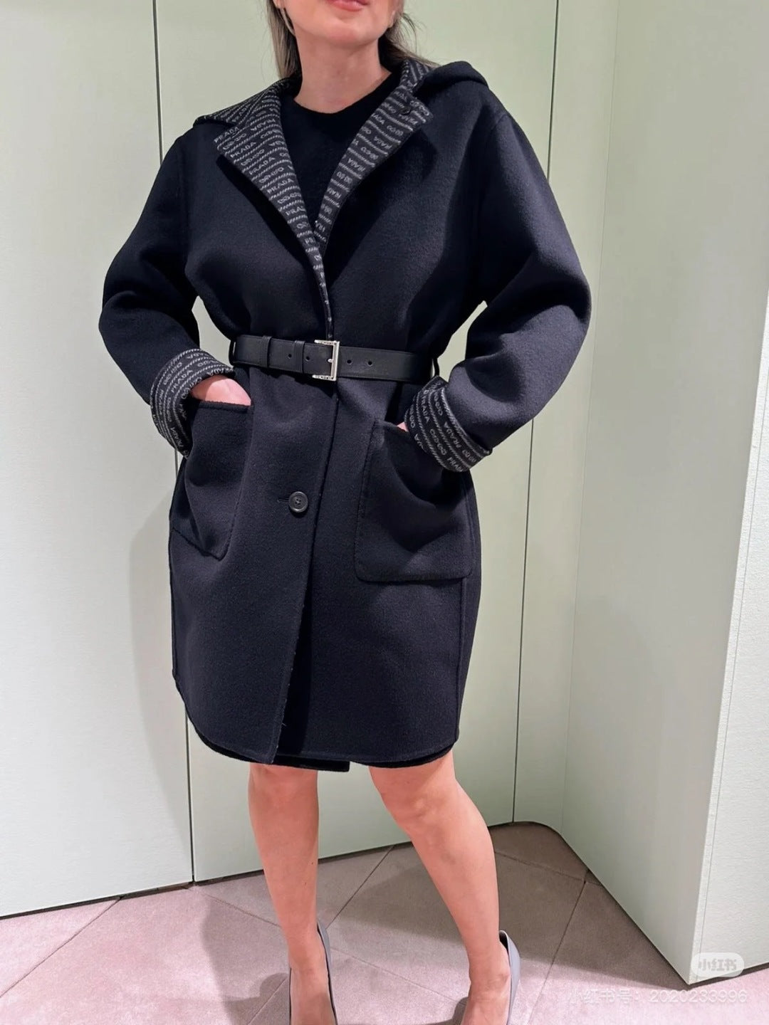 Pra 25fw jacquard coat