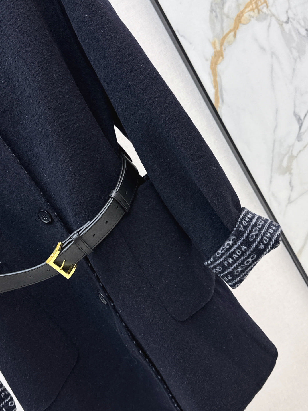 Pra 25fw jacquard coat