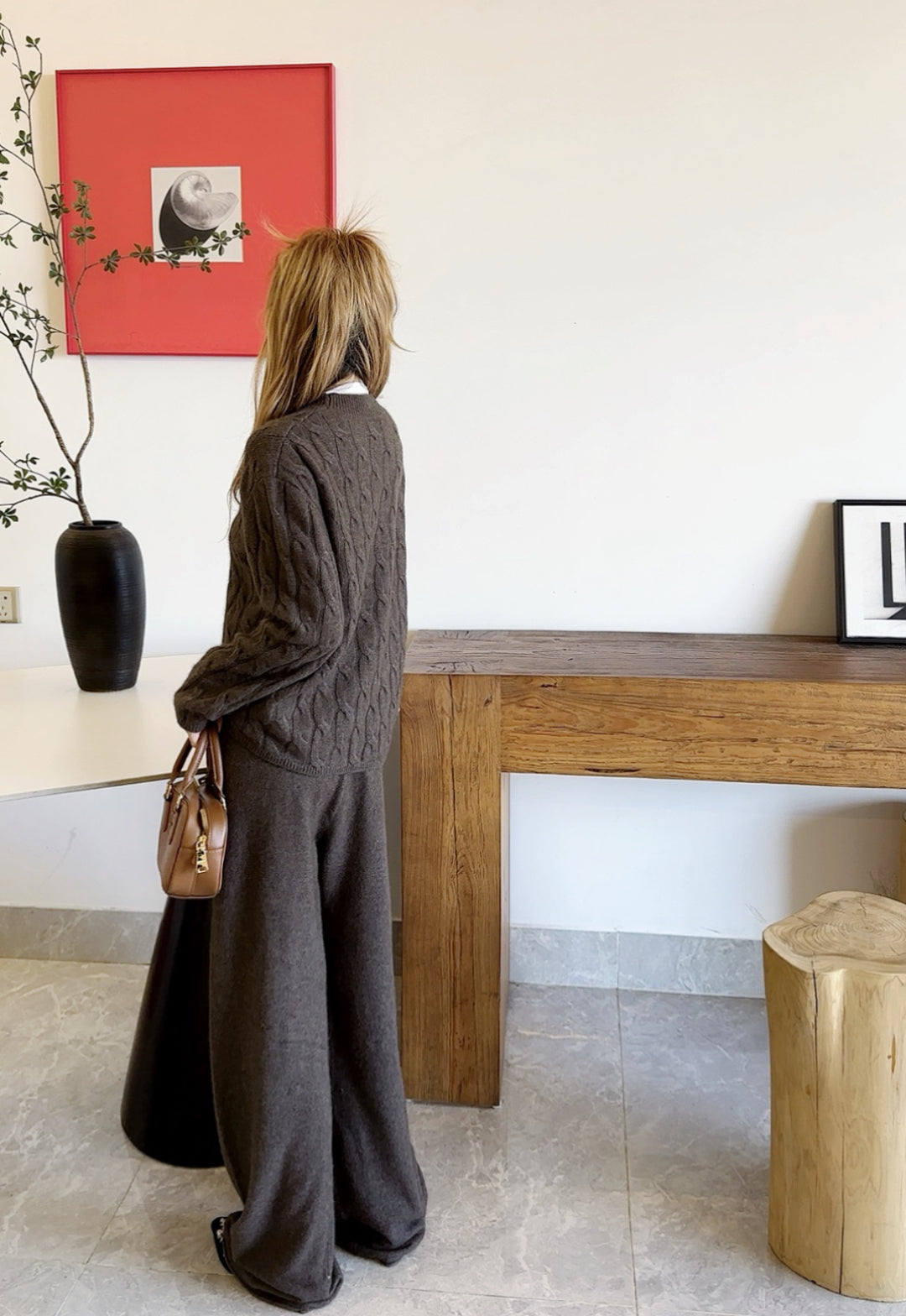 Loro 25fw knitted suit