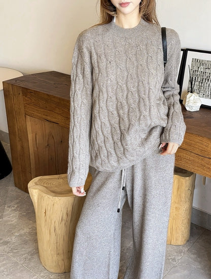 Loro 25fw knitted suit