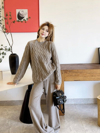 Loro 25fw knitted suit