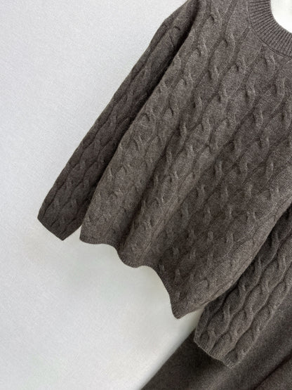 Loro 25fw knitted suit