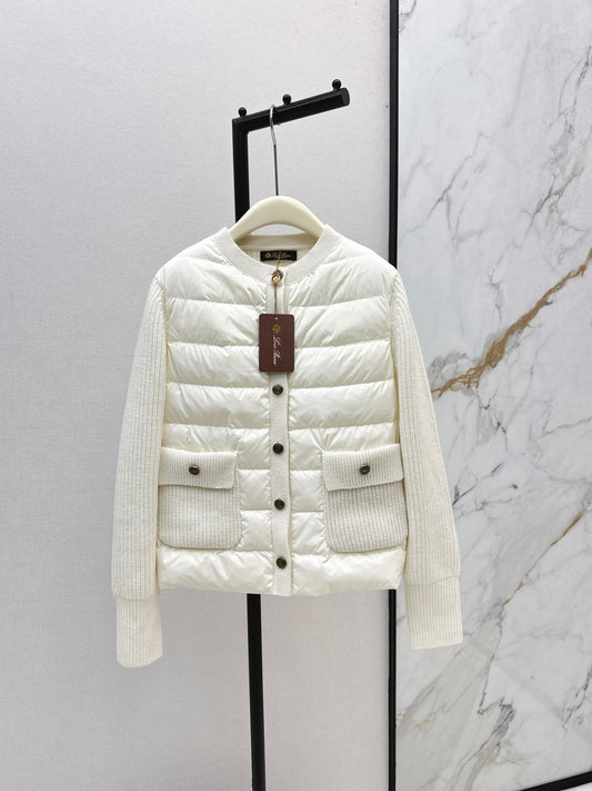Loro 25fw patchwork down jacket