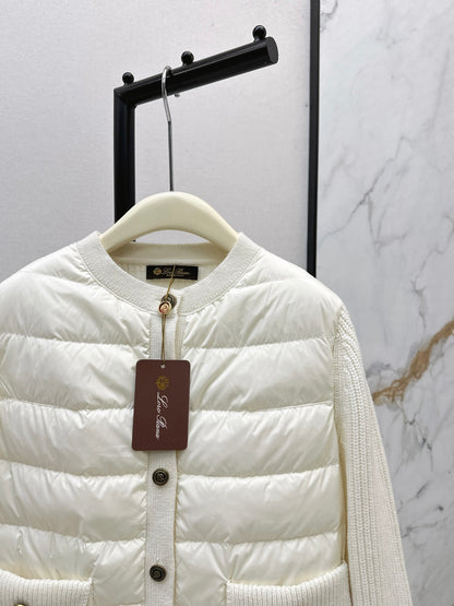 Loro 25fw patchwork down jacket