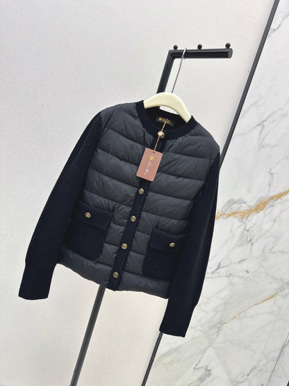Loro 25fw patchwork down jacket