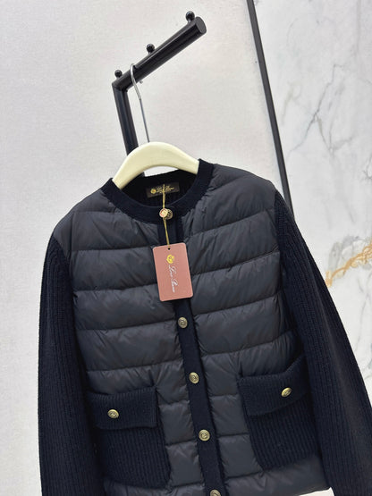 Loro 25fw patchwork down jacket