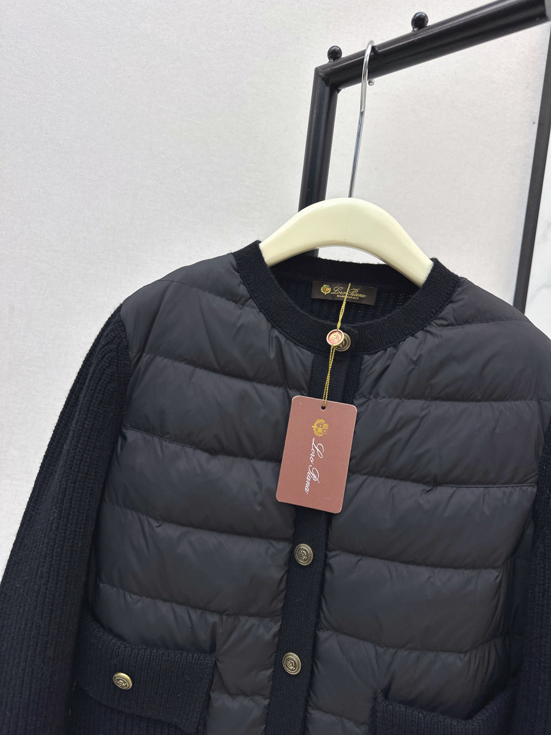 Loro 25fw patchwork down jacket