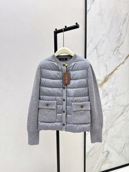 Loro 25fw patchwork down jacket