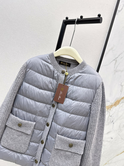 Loro 25fw patchwork down jacket