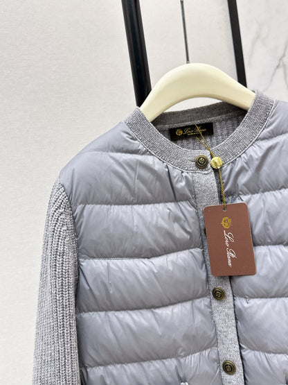 Loro 25fw patchwork down jacket