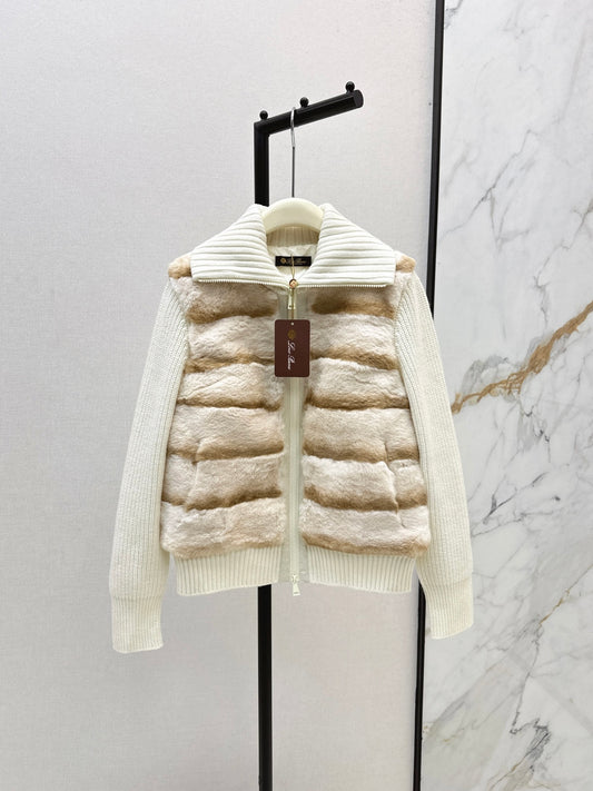Loro 25fw patchwork jacket