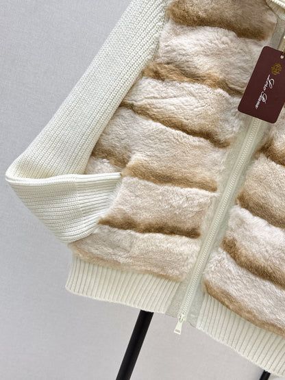 Loro 25fw patchwork jacket