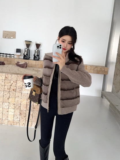 Loro 25fw patchwork jacket